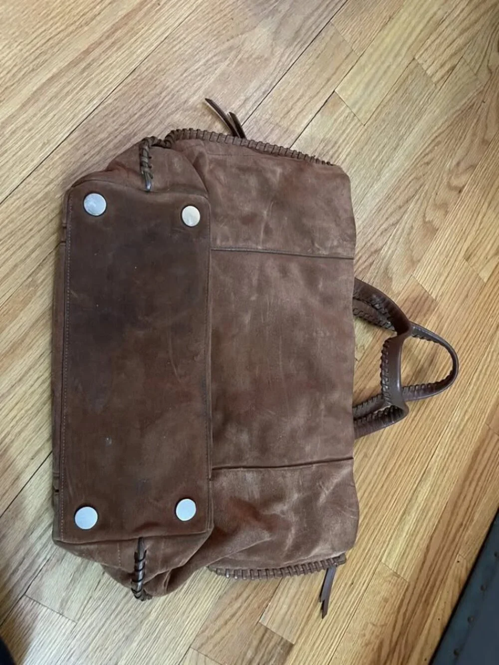 All Saints Suede Tote/Laptop Bag
